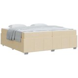  Krevetna konstrukcija Krema 200 x 200 cm tkanina | shoptok.hr