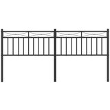  Metalno uzglavlje crno 200 cm | shoptok.hr