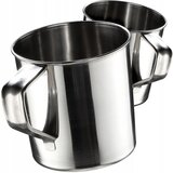 KADAX Jeklena turistična skodelica za ribištvo 400ml 0,4l kovinska skodelica 2x, (5000358294) | Shoptok.si