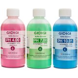 GIDIGI 3x pH kalibracijska raztopina 250 ml (pH 4.00/7.00/10.01) | Shoptok.si