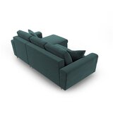 Cosmopolitan Design Petrolej zelena baršunasti sklopiva/s prostorom za odlaganje kutna garnitura Kyoto – | shoptok.hr