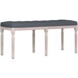  Klupa tamnosiva 110x40x49 cm baršunasta | shoptok.hr