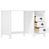  Pisalna miza Hill s 3 predali 120x50x74 cm trdna borovina, (20608789) | Shoptok.si