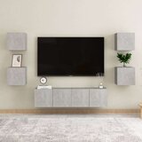  Noćni ormarići 2 kom siva boja betona 30 5x30x30 cm od iverice | shoptok.hr