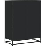 Ormarić za cipele crni 75x38x97,5 cm Konstruirano drvo i metal | Eponuda.com