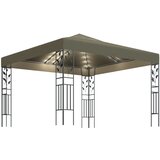vidaXL Paviljon z LED lučkami 3x3 m taupe Cene