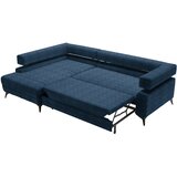 Hom`in KOTNA SEDEŽNA GARNITURA, šenilja temno modra | Shoptok.si
