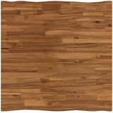  70 x 70 x 75 cm Čvrsto drvo akacije Prirodna i kava Četvrtasti | shoptok.hr