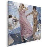  Slika - Joaquín Sorolla y Bastida – After Bathing Valencia 80x80 Na talijanskom platnu | shoptok.hr