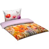 Esposa OBOJESTRANSKA POSTELJNINA 140/200 cm saten oranžna | Shoptok.si