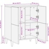 vidaXL Omare in policami za shranjevanje medijev s polico s shranjevanjem z vrati Rjava | Shoptok.si