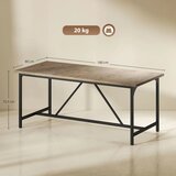  Blagovaonski stol za 6-8 osoba. Moderni pravokutni kuhinjski stol s drvenim izgledom 180 x 80 x 75 5 cm prirodni. | shoptok.hr