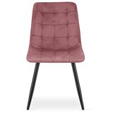 SPLIT stolica - tamnoružičasti baršun / crne noge x 4 | shoptok.hr