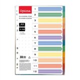 Optima Pregrada kartonska 1-12 A4 PP 12 boja | shoptok.hr