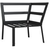  Vrtna stolica s jastucima boje pijeska 76 x 76 x 79 cm čelična | shoptok.hr