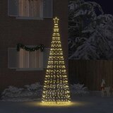 vidaXL LED božično drevesce med 800 LED Toplo bela 400 cm elezo | Shoptok.si