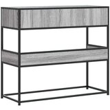 vidaXL Konzolna mizica siva sonoma 90x35x80 cm inženirski les | Shoptok.si