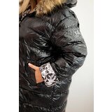 Kesi Women's Plus Size jacket with a hood and fur black | Shoptok.si