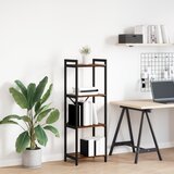 vidaXL Knjižna omara Dimljeni hrast 40 x 30 x 118 cm Les | Shoptok.si