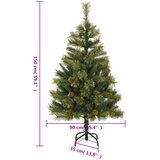  Umjetno božićno drvce sa šarkama i šiškama 150 cm | shoptok.hr