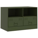 Maison Chic TV omarica - TV enota - Televizijska omarica olivno zelena 67x39x44 cm jeklo, (21700214) Cene