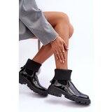 Boto Women's Glossy Lace-up Ankle Boots Black Pavo | ePonuda.com