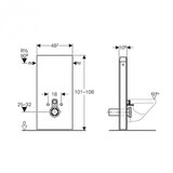 Geberit Ugradni vodokotlić Geberit MONOLITH za konzolnu šolju mint staklo (GB131.021.SL.5) | ePonuda.com