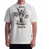 Palm Angels Majice s kratkimi rokavi PMAA072F23JER0030-110 Bela | Shoptok.si