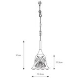 Markslöjd 109011 - Luster na sajli LUNA 1xE14/40W/230V mesing | Eponuda.com