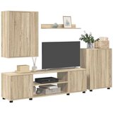 vidaXL 4-delni komplet TV omar sonoma hrast Konstruiran les | Shoptok.si