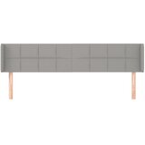  Uzglavlje s ušima svjetlosivo 163x16x78/88 cm od tkanine | shoptok.hr