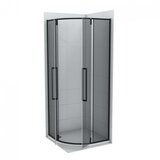 Copen Tuš kabina CONCEPT ABSOLUT BLACK R90x200cm dark staklo 6mm sa pivot vratima (C-02-B6290) | ePonuda.com