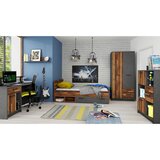 Modern Living Garderobna Omara Nubi, Barva Hrasta, Temno Siva | Shoptok.si