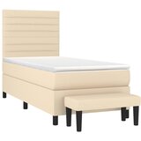  s oprugama i madracem krem 100 x 200 cm od tkanine | shoptok.hr