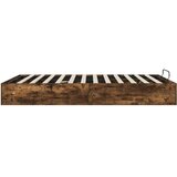  Otoman krevet Dimljeni hrast 193 x 120 x 25 cm Iverica - Dimljeni hrast 120 x 190 cm | shoptok.hr