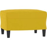  Fotelja s tabureom žuta 60 cm baršunasta | shoptok.hr