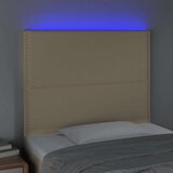  Posteljno vzglavje krem 90x5x118/128 cm blago | Shoptok.si