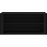 vidaXL Klop za čevlje črn hrast 100x35x45 cm inženirski les | Shoptok.si