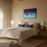  Slika - Night Waves (1 Part) Wide - Third Variant 90x60 U crnom drvenom okviru | shoptok.hr