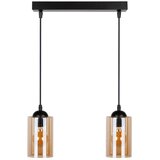 Candellux Lighting Crna visilica sa staklenim sjenilom 10x34 cm Bistro - Cijene
