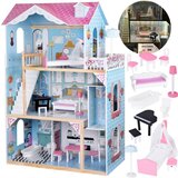  Velika LED drvena kućica pastel | shoptok.hr