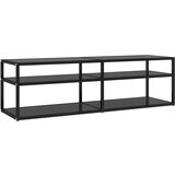 TV omarica črna 140x40x40,5 cm kaljeno steklo, (20730105) | Shoptok.si