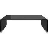  Stalak za TV/Monitor Stakleni Crni 40x25x11 cm | shoptok.hr