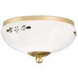 Orion stropno svetlo landhaus 1xE27/60W/230V ø 21 cm mesing/bela/zelena | Eponuda.com