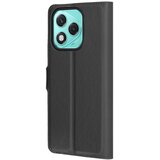 Techsuit Leather Folio preklopna torbica za Honor 400 Lite – črna | Shoptok.si