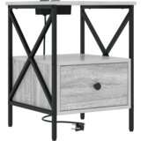  Noćni ormar s ladicama Sivi hrast sonoma 41.5 x 40.5 x 55 cm | shoptok.hr