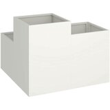  Vrtna saksija Bijelo 80 x 80 x 60 cm Čelik | shoptok.hr