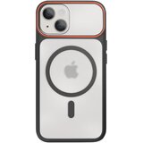 AVIZAR Ovitek MagSafe za iPhone 15 Plus / 14 Plus, trda zadnja stran s silikonskim okvirjem, Črna, (5000189482) | Shoptok.si