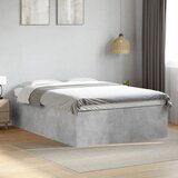 Maison Chic Posteljni okvir - Dvoposteljna postelja - Zakonska postelja betonsko siv 120x200 cm inženirski les-J10274, (21768256) | Shoptok.si