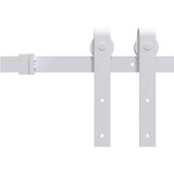  Drsna vrata s kompletom vodil 70x210 cm trdna borovina, (20999160) | Shoptok.si